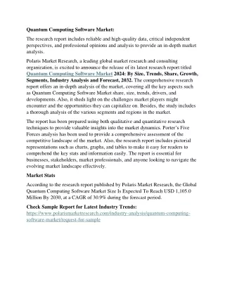 quantum computing software market