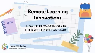 remote learning innovations