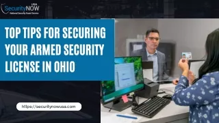 Top Tips for Securing Your Armed Security License in Ohio