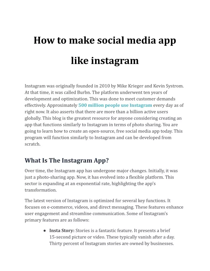 how to make social media app