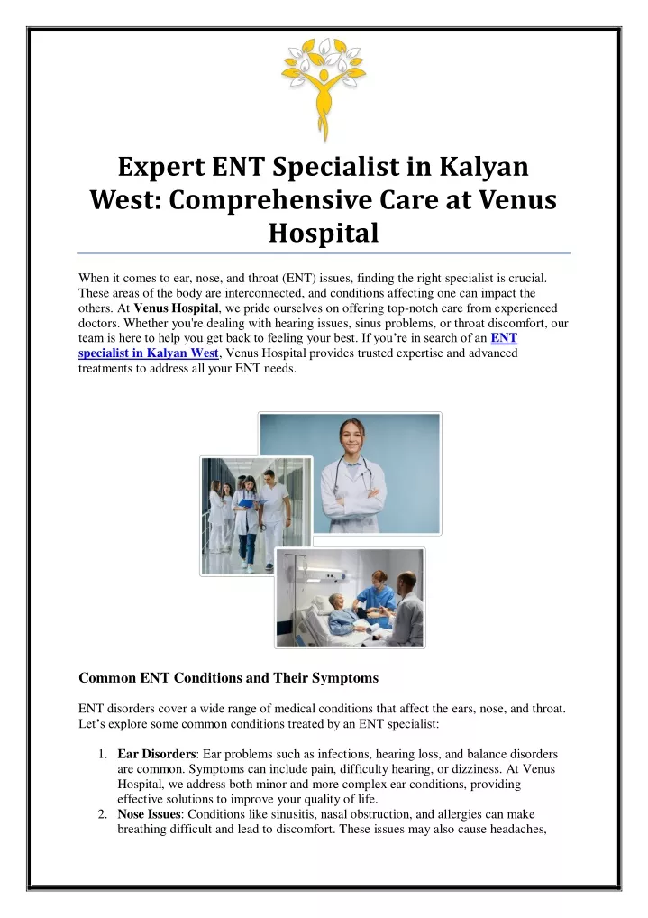 expert ent specialist in kalyan west