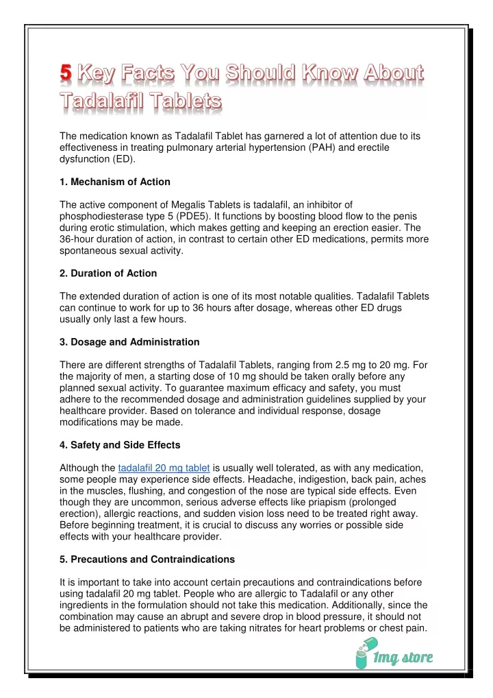 the medication known as tadalafil tablet