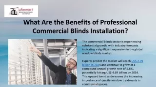 What Are the Benefits of Professional Commercial Blinds Installation
