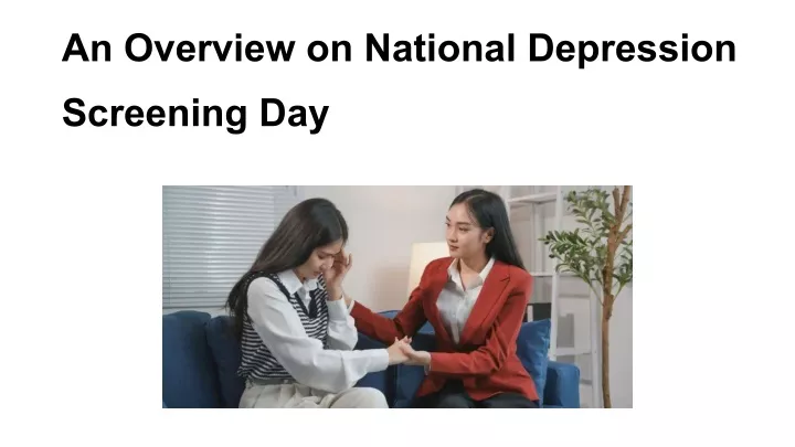 an overview on national depression