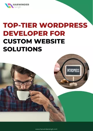 Top-Tier WordPress Developer for Custom Website Solutions