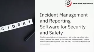 incident management and reporting software