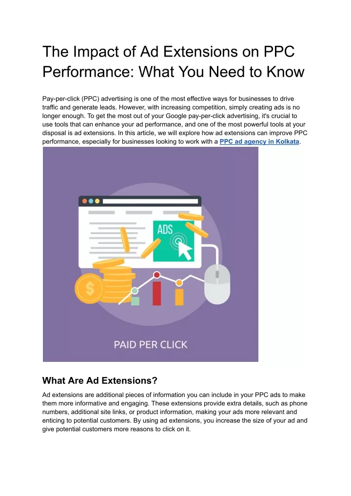 the impact of ad extensions on ppc performance