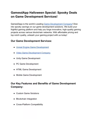 gamesdapp halloween special spooky deals on game