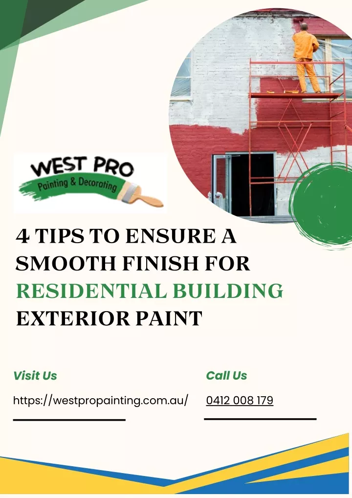 4 tips to ensure a smooth finish for residential