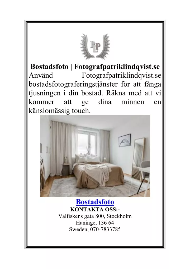 bostadsfoto fotografpatriklindqvist