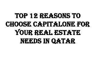 Best Real estate agent in Qatar