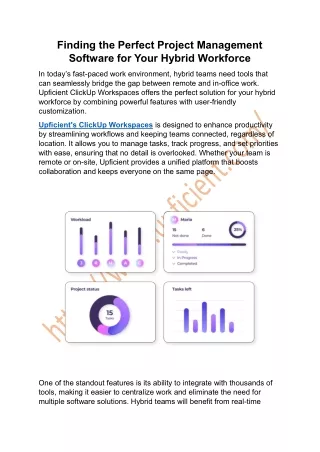 Finding the Perfect Project Management Software for Your Hybrid Workforce