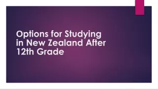 Options for Studying in New Zealand After 12th Grade