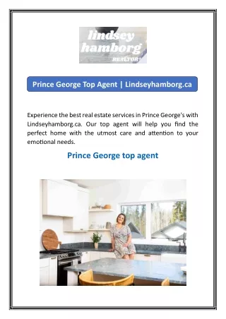 Prince George Top Agent | Lindseyhamborg.ca