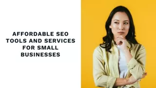 Affordable SEO Tools and Services for Small Businesses