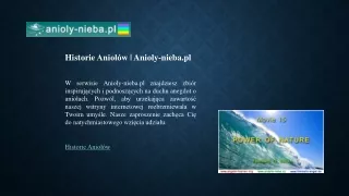 Historie Aniołów | Anioly-nieba.pl