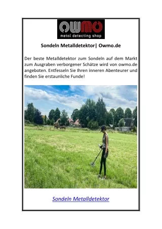 Sondeln MetalldetektorOwmo.de