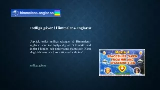 andliga gåvor | Himmelens-anglar.se