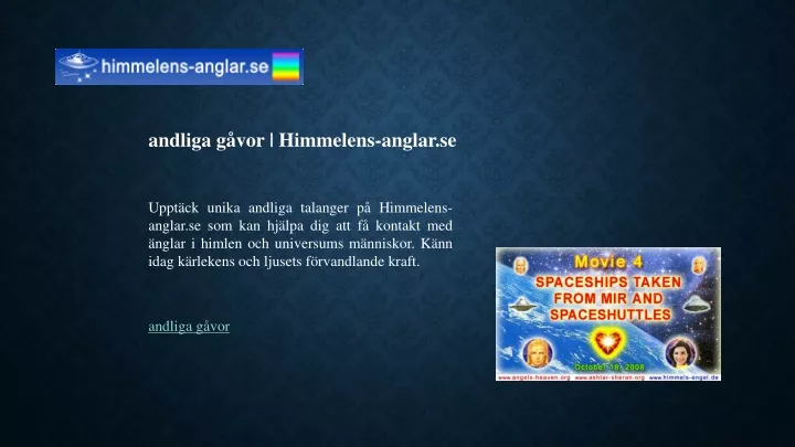 web logo himmelens anglar se