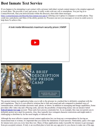 best inmate text service
