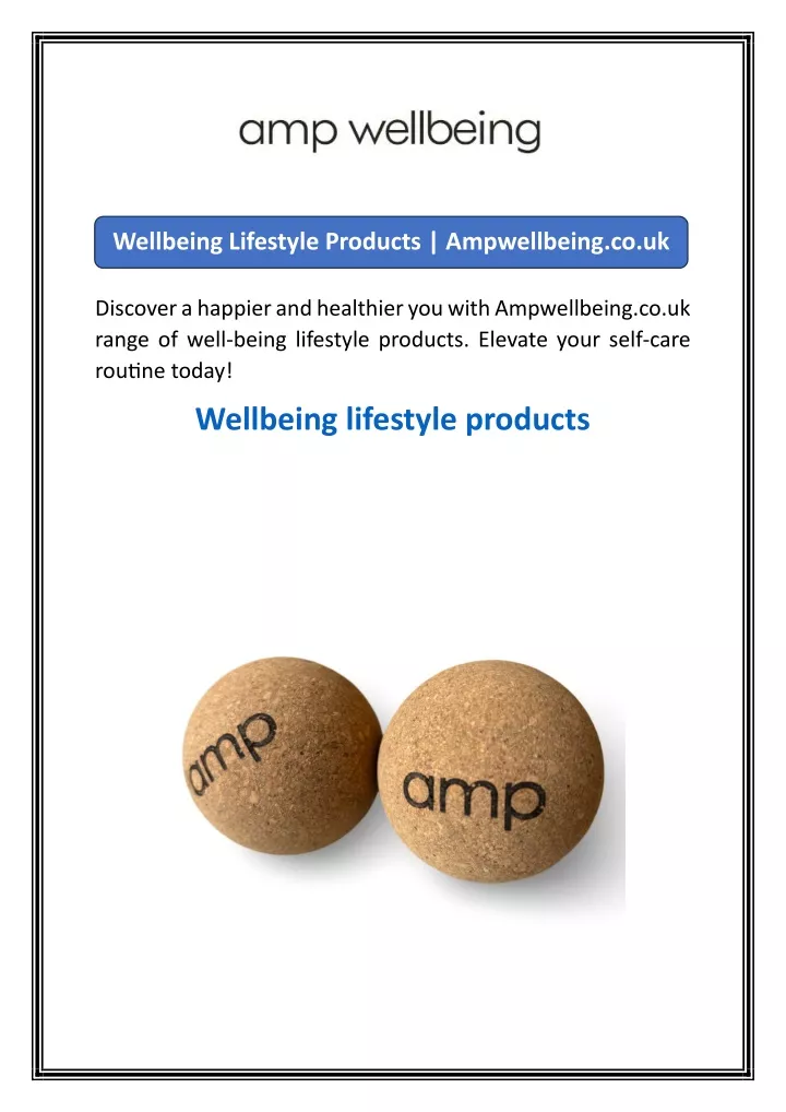 wellbeing lifestyle products ampwellbeing co uk