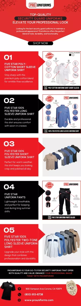 Top-Quality Security Guard Uniforms  Elevate Your Professional Look