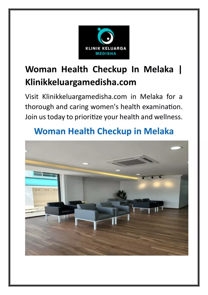 woman health checkup in melaka