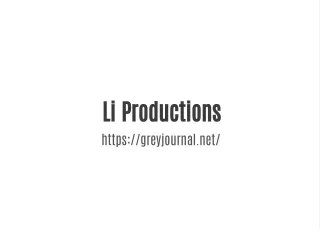 li productions https greyjournal net