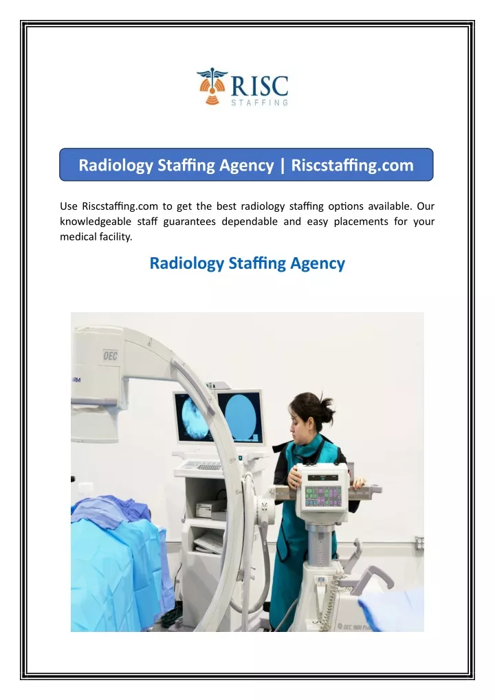 radiology staffing agency riscstaffing com