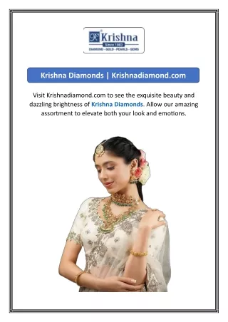 krishna diamonds krishnadiamond com
