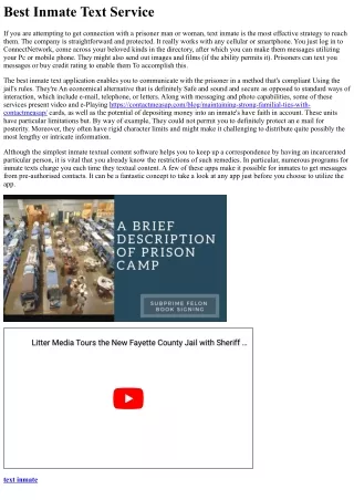 best inmate text service
