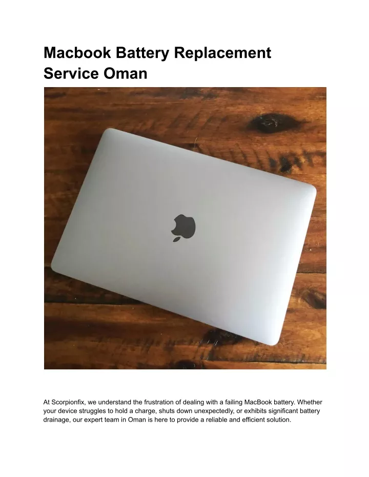 macbook battery replacement service oman