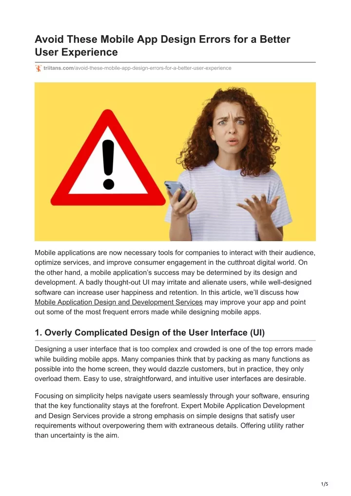 avoid these mobile app design errors for a better