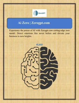 experience the power of ai with zerogpt