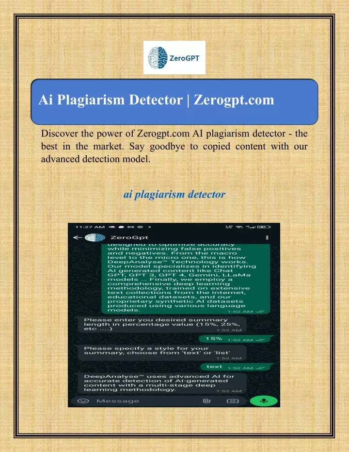 discover the power of zerogpt com ai plagiarism