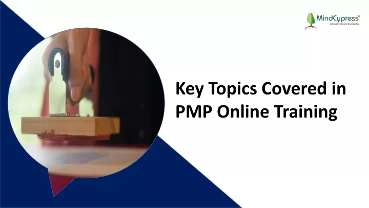 key topics covered in pmp online training