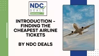 introduction finding the cheapest airline tickets