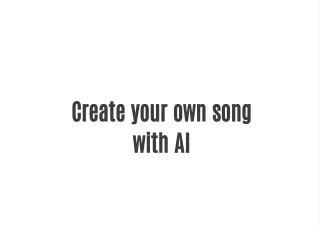 create your own song with ai