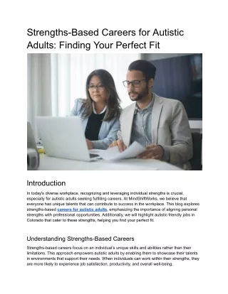 Strengths-Based Careers for Autistic Adults_ Finding Your Perfect Fit