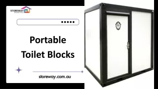 Portable Toilet Blocks