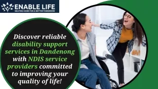Discover reliable disability support services in Dandenong with NDIS service providers