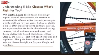 understanding e bike classes what s right for you