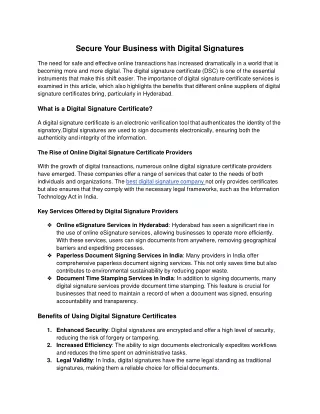 Secure Your Business with Digital Signatures - Google Docs