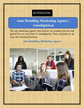 Auto Detailing Marketing Agency