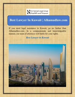 Best Lawyer In Kuwait | Alhamadlaw.com
