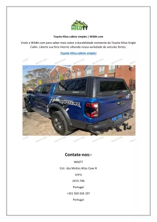 toyota hilux cabine simples wildtt com