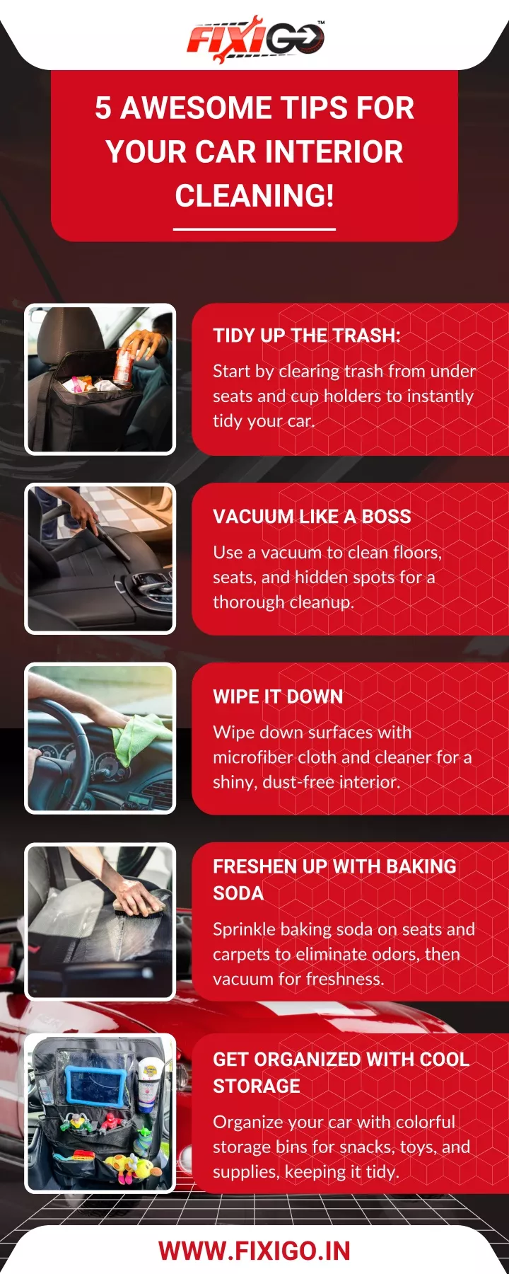 5 awesome tips for your car interior cleaning