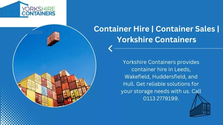 container hire container sales yorkshire