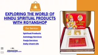 Hindu spiritual products by Rgyanshop