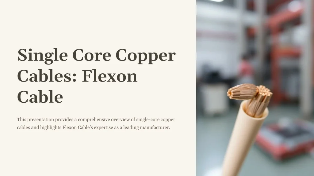 PPT - Single-Core-Copper-Cables-Flexon-Cable PowerPoint Presentation ...